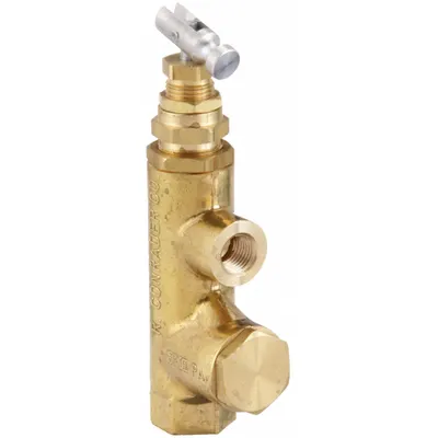 CONRADER Pilot Valve: 3/8 in Inlet Size, 3/8 in Outlet Size, 1/4 in Exhaust Size - Piloted Unloader Valves for Air Compressors