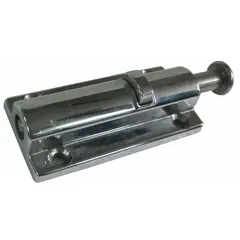 Locking device for securing knobs, handles, and wheels on HVACR equipment. Prevents unauthorized or accidental adjustment. Suitable for use in commercial and industrial heating, ventilation, air conditioning, and refrigeration systems to support lockout/tagout procedures.