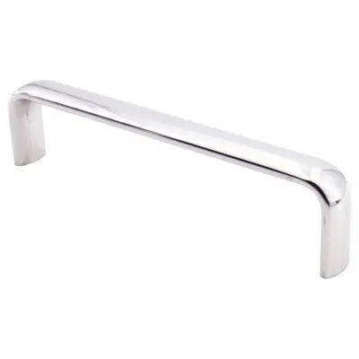 SUGATSUNE Pull Handle: Threaded Holes, Stainless Steel, Silver, #8-32 Screw Size - Standard Pull Handles