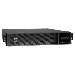 Single-phase line interactive UPS system with 3 kVA power rating. Accepts 120 V AC input and delivers 120 V AC output via L5-30P connector. Provides battery backup and voltage regulation for connected equipment.