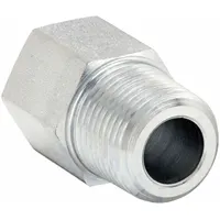 PARKER Metal Pipe Straight: Straight, Steel, 1/8 in x 1/4 in, 6,000 psi (MPN 1/8-4 FHG5-S)