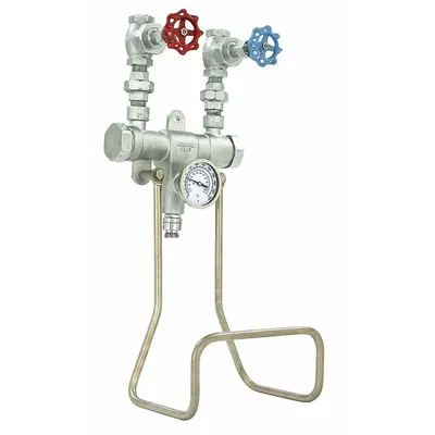 LEONARD VALVE Hose Station: 6 gpm Max. Flow Rate, 3/4 in, FNPT x MGHT, 24 1/2 in Overall Ht - Hose Stations