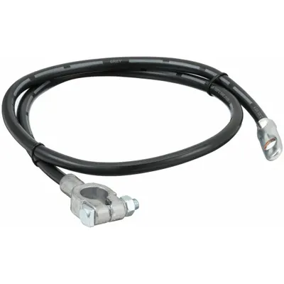 GROTE Battery Cable: Top Post Cable, 4 ga Wire Size, 36 in Overall Lg, Black - Top Start Cables