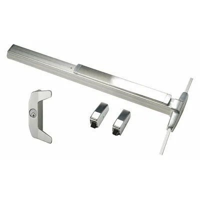 VON DUPRIN 3327A-NL-3-US28-RHR Surface Vertical Rod Push Bar - Surface Vertical Rod Push Bars