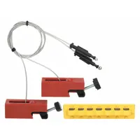 BRADY Circuit Breaker Locking Cable Kit: Clamp-On, For 120/277V AC Volt (MPN 65899)