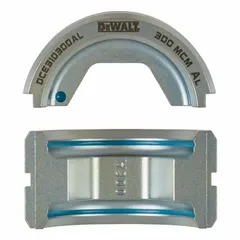 U-die set for use with the DCE310 crimper, designed for crimping 300 kcmil aluminum U-die connections. Suitable for electrical contracting, utility, and industrial maintenance applications requiring high-capacity aluminum cable terminations.