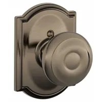 SCHLAGE Door Lockset: Dummy Knob Locksets, Nickel (MPN F170 GEO 620 CAM)