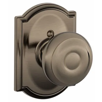 SCHLAGE F170 GEO 620 CAM Dummy Knob Lockset, Camelot, Nickel - Dummy Knob Locksets