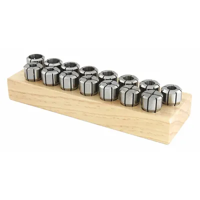 TECHNIKS Collet Set: DA100, 1/8 in to 9/16 in Collet Size Range - DA Collet Sets