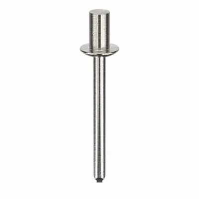 POP AVDEL Domed-Head Blind Rivet, 0.186" dia, 1.646" L, PK250 - Domed-Head Blind Rivets