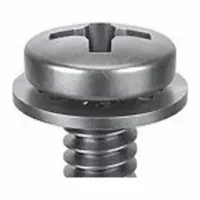 SEMS Screw: Internal Tooth, #6-32 Thread Size, 1 1/2 in Lg, Stainless Steel, Passivated, Pan, 5 PK (MPN 1-PPI-6C-150)