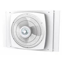 AIR KING Window Fan: 16 in Blade Dia, 22 in H, 34 1/2 in W, 3 Speeds, For 26 1/2 in Window Wd - Min (MPN 9155)
