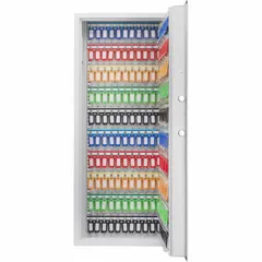 Key Cabinet: 240 Key Capacity, Digital Lock, Steel, White, 34 in Ht, 15 3/4 in Wd, 4 3/4 in Dp (MPN AX13368). Key specifications — attr193662: BARSKA; attr185645: Matte; attr1087740: Includes Key Tags; attr1087741: Mounting Hardware Included; attr1082949: White; attr1082954: Wall; attr185640: Steel.