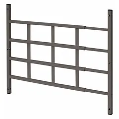 This fixed-installation window security bar is made of carbon steel with a bronze finish. It has 4 bars, a height of 21 1/4 inches, and adjusts to fit window widths from 23 1/2 to 38 inches. Designed for inside or outside mounting, it provides a permanent barrier for residential or commercial windows.