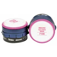 Combination Cartridge/Filter: Organic Vapor (OV)/P100, Magenta Color, Bayonet, 2 PK (MPN 7140)