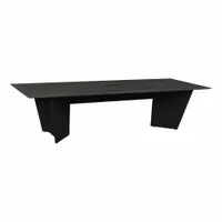 REGENCY Conference Table: Rectangle, Laminate/Melamine, Ash Gray, 120 in Overall Lg, PVC, 10 Seats (MPN ACT12048AGBK)