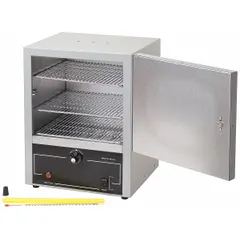 Natural gravity convection oven with 0.7 cu ft capacity, 600W power, and 230V AC operation. Features dial temperature control, maximum temperature of 232°C, and accuracy tolerance of ±2%. Suitable for drying, heating, and sterilizing samples in laboratory settings where gentle, uniform heat distribution is required.