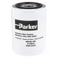 PARKER Hydraulic Filter Element: 20 gpm Max. Flow, 150 psi Max. Pressure, 1"-12 Inlet Thread Size (MPN 928763)