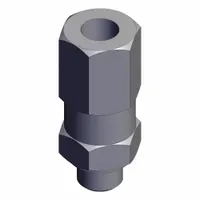 SMC Vacuum Savings Valve: 5 lpm Min Flow Rate, -100 kPa, 8 mm Hex Size, 9 mm Overall Lg, Brass, ZP2V (MPN ZP2V-B5-05)