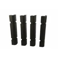 SENTRY Pallet Rack Beam Protector: Black, 6 1/4 in Overall Ht, 39 1/4 in Overall Wd, Polypropylene (MPN BEAM-BUMP-B)