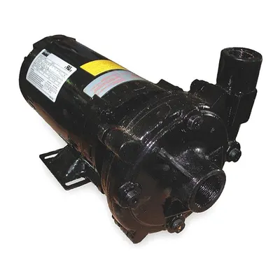 Dayton Centrifugal Pump: 1 hp, 230/460V AC, 100 ft Max Head, 1 1/4 in - 1 to 1-1/2 HP Straight Centrifugal Pumps