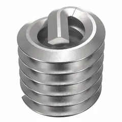 Free-running tanged helical insert for repairing or reinforcing threads in metal. #6-32 thread size, right-hand coarse thread, 18-8 metal construction. Tensile strength 200,000 to 250,000 psi. Pack of 100.
