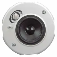SOUNDTUBE In-Ceiling Speaker: Passive, 1-Way, 8 ohm Impedance, 6 1/4 in Overall Wd, CM31-EZ-WH