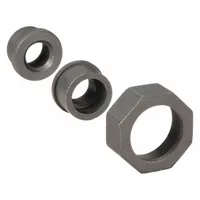This threaded high-pressure pipe fitting is a straight coupling with female NPT threads on both ends, made of steel and rated Class 3000. It is used to connect two pipes in a straight line in high-pressure piping systems. Maximum operating pressure is 1,500 psi at 150°F