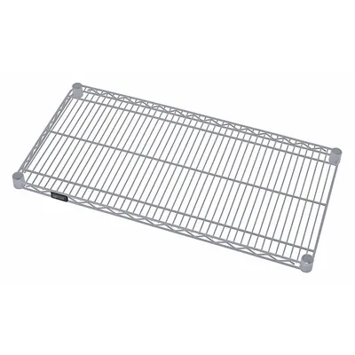 QUANTUM Wire Shelf: 42 in x 12 in, 1 Shelves, Quick-Adjust, 600 lb Load Capacity - Antimicrobial Wire Shelves for Wet & Dry Use