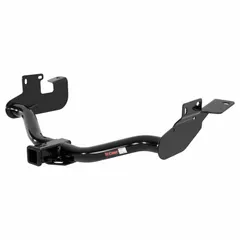 This Class III hitch is constructed from carbon steel with a powder-coated finish. It has a gross trailer weight capacity of 3,500 lb and a gross vehicle weight capacity of 3,500 lb. Designed for the Mercury Mariner, installation requires drilling. Suitable for towing trailers, boats, or cargo carriers.