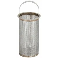 MUELLER STEAM SPECIALTY Replacement Basket: 0.062 in Screen Size, 4.5625 in Lg, Silver (MPN 3/4 125 SS spare basket screen)