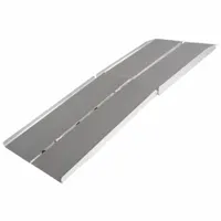 Wheelchair Ramp: Wheelchair Ramp, Silver, 3 11/12 ft Retracted Lg, ADA, 2 1/2 ft Usable Wd, Foldable (MPN WCMF-7)