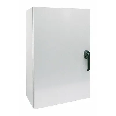 WIEGMANN Enclosure: Steel, 24 in x 20 in x 12 in, NEMA 12/13/3R/4, Solid Cover, Hinged - Steel Washdown Enclosures