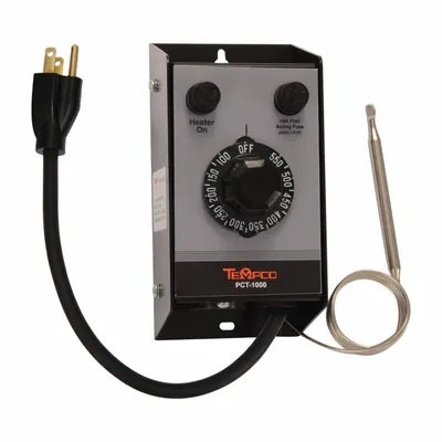TEMPCO Temperature Controller: PCT-1000, Bulb, On/Off Action, 120V AC, 150°F to 550°F - Temperature Controllers