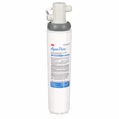 This plumbing fixture water filter system uses activated carbon media to reduce sediment. With a 0.5 micron rating and 2000-gallon service life, it is suitable for point-of-use or point-of-entry applications where sediment reduction is needed.