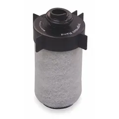 Coalescing replacement filter element with Microglass media, rated at 0.01 micron. Removes oil aerosols, water, and particulates from compressed air systems. Suitable for applications requiring high-purity air such as instrumentation, painting, and food processing.