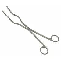 Crucible Tongs: 9 1/2 in Overall Lg, Stainless Steel, Platinum Tips, 1 7/16 in Tip Lg, Crucible Tip (MPN 787-116)