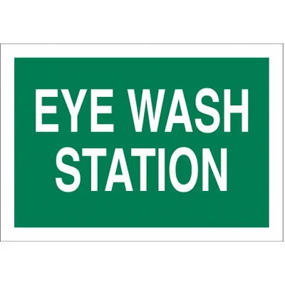 BRADY Eye Wash Station Sign - Eye Wash Station Signs