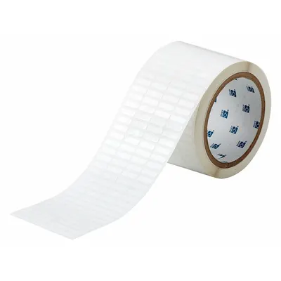 BRADY Pre-Cut Label Stock Roll: 13/64 in x 21/32 in, 2 61/64 in x 13/64 in, Polyester - Brady Precut Label Rolls