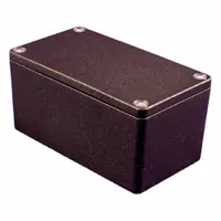 HAMMOND Enclosure: Die-Cast Aluminum, 4 in x 2 in x 2 in, NEMA 1/12/13/4/4X, Solid Cover, Screw On (MPN 1550Z111BK)