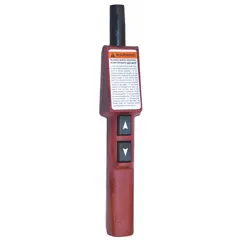 Pendant control station providing Up/Down functions for Coffing EC electric chain hoists. Compatible with EC Coffing hoists. Used in industrial environments for remote hoist operation.