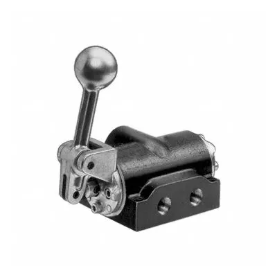 ARO Manual Air Control Valve: K, Four-Way / Two-Position, Lever, Black - ARO K Series Manual Air Control Valves