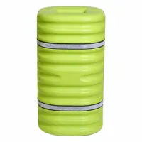EAGLE Column Protector: 42 in, 6 in, 6 in, Round/Square, 6 in Compatible Column Dia, HDPE, Green (MPN 1706LM)