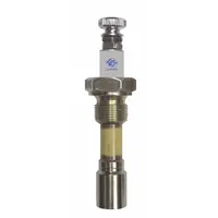 This probe holder from LUMENITE is designed for mounting conductivity or level-sensing probes in boiler applications. It features a 1-conductor configuration with NPT threading and is rated for pressures up to 2000 PSI, suitable for high-pressure steam and hot-water systems