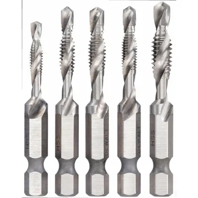 DEWALT DWADT5SET Impact-Rated Drill Tap/Countersink Set, 5-Piece - Impact-Rated Drill Tap/Countersink Sets