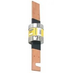 Class RK1 time-delay blade fuse from the LPS-RK-SP series, rated 450 A, 600 V AC, and 300 V DC. Non-indicating design for overcurrent protection in industrial electrical systems, suitable for motor circuits and transformers requiring high inrush current handling.