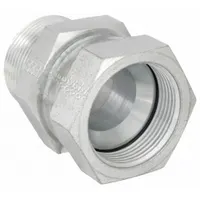 Hydraulic Hose Adapter: 1 1/4 in x 1 1/4 in Fitting Size, Male x Female, NPTF x JIC, Swivel (MPN 2018-20-20S)