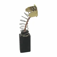 Carbon brush for electric motors, compatible with Baldor models BP5052BN01, BBR1079, BP5044AP01, BP5048AP01, BP5052BP01, and BP5052P01. Conducts current between stationary and moving parts in motors. Used in industrial equipment requiring brush replacement.