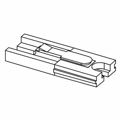 ANDERSON POWER PRODUCTS Surface Mount for Powerpole PP75, Blue - Anderson Power Connector Hardware & Accessories