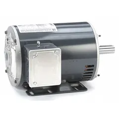 Open drip proof (ODP) 3-phase AC motor with rigid base mount. Rated 2 hp, 1,725 RPM, 208-230/460V AC, 6.2-6.2/3.1 A full load current at 60 Hz. Suitable for pumps, fans, conveyors, and other industrial equipment in clean, dry environments.